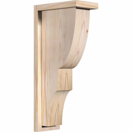 Ekena Millwork Ridgewood Smooth Corbel w/Backplate, Douglas Fir, 5 1/2"W x 10"D x 22"H COR06X10X22RID01SDF